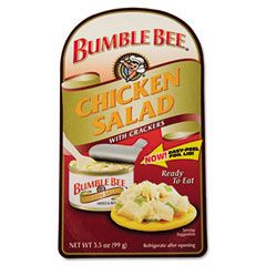 Bumble Bee Bumble BeOn-The-Go Meal Solution w/Crackers, Chicken Salad, 3.5 oz, 12/Carton AVTSN70350