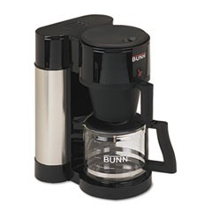 BUNN 10-Cup Professional Home Coffee Brewer, Stainless Steel, Black BUNNHB