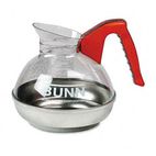 BUNN 12-Cup Coffee Carafe for Pour-O-Matic Bunn Coffee Makers, Orange Handle BUN6101