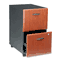 Bush 2-Drawer Mobile Vertical File, 28-1/4" High, Hansen Cherry/Galaxy BSHWC94452SU