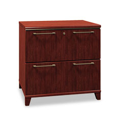 Bush Enterprise Collection Lateral File, 30w x 23-1/8d x 30h, Harvest Cherry BSH2954CS03