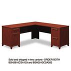 Bush Enterprise L-Desk, 70-1/8w x 70d x 30h, Harvest Cherry, Carton 1 BSH2910CSA103