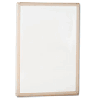 Bush Magnetic Dry Erase Board, 11 3/8w x 5/8d x 16 3/8h, White Board/Nickel Frame BSHAC8812003