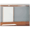Bush Magnetic Dry Erase Board, 11 3/8w x 5/8d x 16 3/8h, White Board/Nickel Frame BSHAC8812003