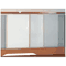 Bush Magnetic Dry Erase Board, 11 3/8w x 5/8d x 16 3/8h, White Board/Nickel Frame BSHAC8812003