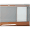 Bush Magnetic Dry Erase Board, 11 3/8w x 5/8d x 16 3/8h, White Board/Nickel Frame BSHAC8812003