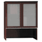 Bush Milano Collection Bookcase Hutch With Glass Doors, Harvest Cherry BSH50HS36CS