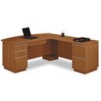 Bush Milano Collection Left L-Desk, Harvest Cherry BSH50DLL72A2CS