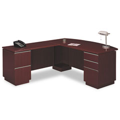 Bush Milano Collection Right L-Desk, Harvest Cherry BSH50DLR72A2CS