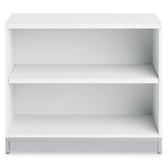 Bush Momentum Collection 30" High Open Storage, White BSH34S30WH