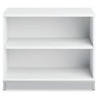 Bush Momentum Collection 30" High Open Storage, White BSH34S30WH