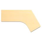 Bush Momentum Collection Dog Leg Desk Top, Left, 72 x 53-1/8, Accord Maple BSH34WDLLAC