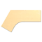 Bush Momentum Collection Dog Leg Desk Top, Right, 72 x 53-1/8, Accord Maple BSH34WDLRAC