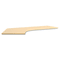 Bush Momentum Collection Dog Leg Desk Top, Right, 72 x 53-1/8, Accord Maple BSH34WDLRAC