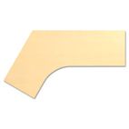 Bush Momentum Collection Dog Leg Desk Top, Right, 72 x 53-1/8, Accord Maple BSH34WDLRAC