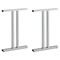 Bush Momentum Collection Double T-Leg Kit, Silver BSH342TLEGSV03
