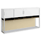 Bush Momentum Collection Hutch, Four Doors, 72w x 13d x 38-1/8h, White/Mocha Cherry BSH34H72MR