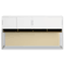 Bush Momentum Collection Hutch, Four Doors, 72w x 13d x 38-1/8h, White/Mocha Cherry BSH34H72MR