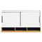 Bush Momentum Collection Hutch, Two Doors, 36w x 13d x 18-5/8h, White/Accord Maple BSH34H36AC