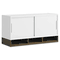 Bush Momentum Collection Hutch, Two Doors, 36w x 13d x 18-5/8h, White/Mocha Cherry BSH34H36MR