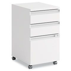 Bush Momentum Collection Mobile Pedestal File, Box/Box/File, White BSH34F53WH