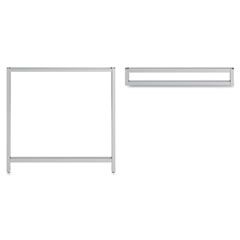 Bush Momentum Collection Open Leg Kit For 24" High Storage, Silver BSH34OSLEGSV03