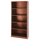 Bush Quantum Series Bookcase, 5 Shelves, 29-1/4w x 14-5/8d x 67h, Harvest Cherry BSHQT3605CS