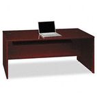 Bush Quantum Series Desk Shell, 71-3/8w x 29-1/4d x 30h, Harvest Cherry BSHQT0705CS