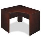 Bush Quantum Series Right Corner Desk Shell, 47-3/8w x 42-1/8d x 30h, Harvest Cherry BSHQT0465CS
