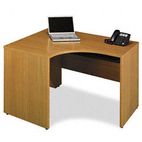Bush Quantum Series Right Corner Desk Shell, 47-3/8w x 42-1/8d x 30h, Modern Cherry BSHQT0465MC