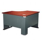 Bush Series A Corner Desk, 47-1/4w x 47-1/4d x 29-7/8h, Hansen Cherry/Galaxy BSHWC90466A
