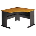 Bush Series A Corner Desk, 47-1/4w x 47-1/4d x 29-7/8h, Natural Cherry/Slate Gray BSHWC57466