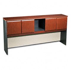 Bush Series A Hutch, 72w x 13-7/8d x 36-1/2h, Hansen Cherry/Galaxy BSHWC94473