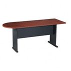 Bush Series A Peninsula, 71-1/4w x 26-7/8d x 29-7/8h, Hansen Cherry/Galaxy BSHWC90471A