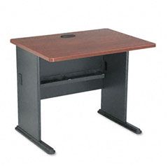 Bush Series A Workstation Desk, 36w x 26-7/8d x 29-7/8h, Hansen Cherry/Galaxy BSHWC90436A