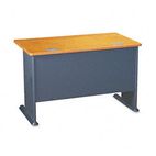 Bush Series A Workstation Desk, 48w x 26-7/8d x 29-7/8h, Natural Cherry/Slate Gray BSHWC57448