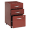 Bush Series C 3-Drawer Mobile Pedestal File, 15-3/4w x 20-3/8d x 28-1/8h, Mahogany BSHWC36753SU