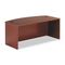 Bush Series C Bow Front Desk, 71w x 36-1/8d x 29-7/8h, Mahogany BSHWC36746