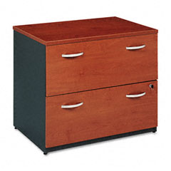 Bush Series C Lateral File, 35-3/4w x 23-3/8d x 29-7/8h, Gray/Natural Cherry BSHWC72454ASU