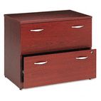 Bush Series C Lateral File, 35-3/4w x 23-3/8d x 29-7/8h, Mahogany BSHWC36754SU