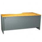 Bush Series C Left Corner Desk Module, 71w x 35-1/2d, Natural Cherry/Graphite Gray BSHWC72432