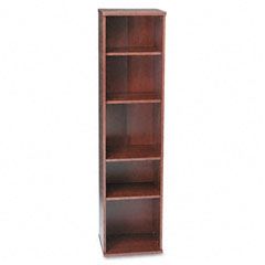 Bush Series C Open Single Bookcase, 5-Shelf, 17-7/8w x 15-3/8d x 72-7/8h, DCY BSHWC24412