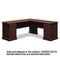 Bush Syndicate L-Desk, 72-1/4w x 70d x 30h, Mocha Cherry, Carton 1 BSH6310MCA103
