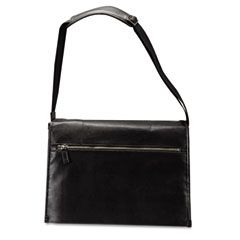 Buxton Entrepreneur Laptop Briefcase, Synthetic Leatherette, 17 5/8w x 5d x 14h, Black BUXOC24T482BK