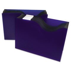 C-Line 13-Pocket Expanding File, Nine Inch Expansion, Letter, Blue CLI48235