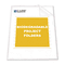 C-Line Biodegradable Project Folders, Reduced Glare, Polypropylene, Letter Size, 25/Box CLI62627