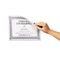 C-Line Cubicle Keepers, Velcro-Backed Display Holders, 8 1/2 x 11, Clear, 2/Pack CLI38911