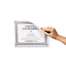 C-Line Cubicle Keepers, Velcro-Backed Display Holders, 8 1/2 x 11, Clear, 2/Pack CLI38911