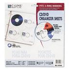 C-Line Deluxe CD Ring Binder Storage Pages, Standard, Stores 8 CDs, 5/PK CLI61948