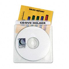 C-Line Deluxe Individual CD/DVD Holders, 50/BX CLI61988